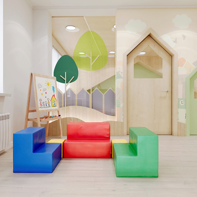 Набор мягкой мебели для детского сада Romana "Диванчики"